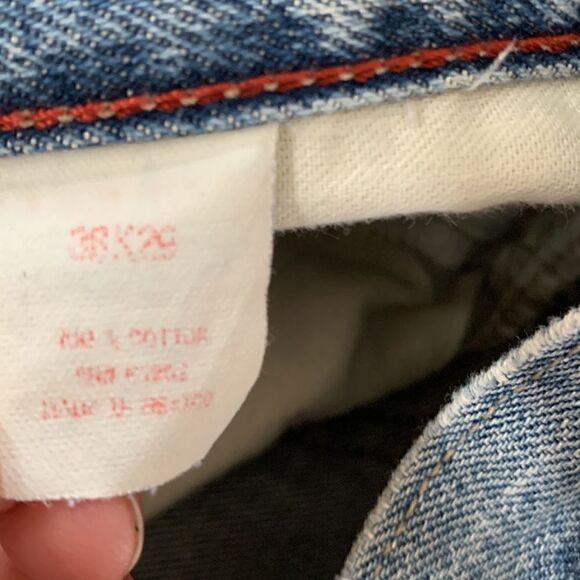 Vintage Arizona jeans light washed distressed Denim Mens 38 x 28 - Picture 9 of 9